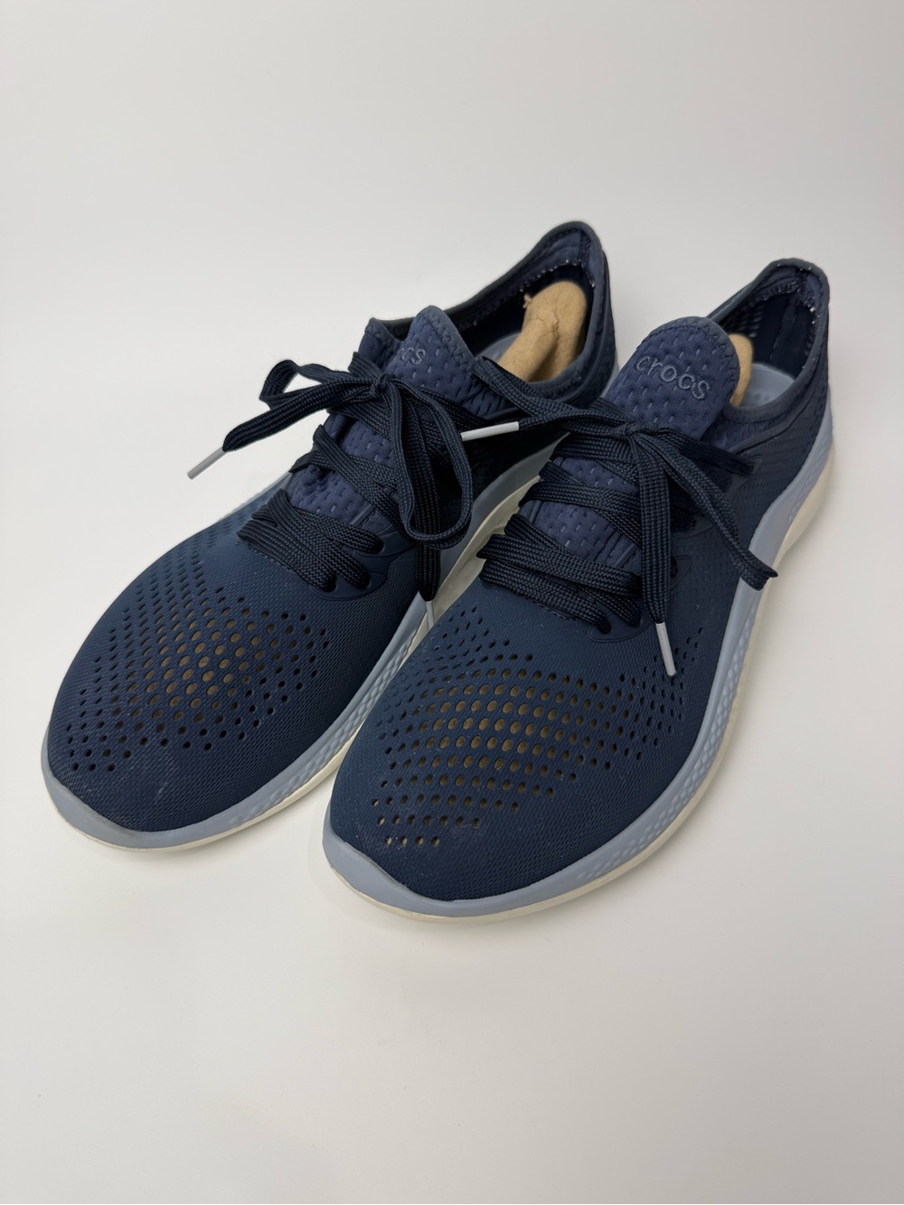 Crocs Mens Literide 360 Pacer 206715 Blue Running Shoes Sneakers Size 12 CLEAN